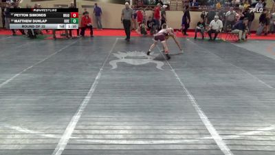 85_B lbs Round Of 32 - Peyton Simonds, Bradford vs Matthew Dunlap, River Valley