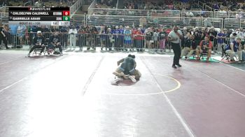 135 lbs Champ. Round 1 - Chloelynn Caldwell, St. Lucie West Centennial vs GABRIELLE ASABI, Sunlake