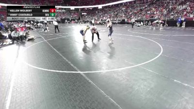 D1-144 lbs Quarterfinal - Kellen Wolbert, Oconomowoc vs Vinny Costabilo, River Falls