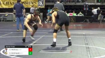 174 lbs Quarterfinal - David McElravy, The Apprentice School vs Seth Dominguez, Mott Community College