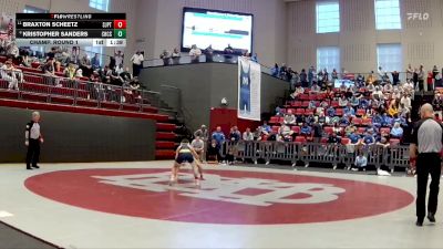 113 lbs Champ. Round 1 - Braxton Scheetz, Pope Saint John Paul II Preparatory School vs Kristopher Sanders, Chattanooga Christian School