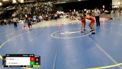 157 lbs Cons. Round 4 - Nick Carlson, Pratt Community College vs Sammy Mobly, Colorado Mesa University