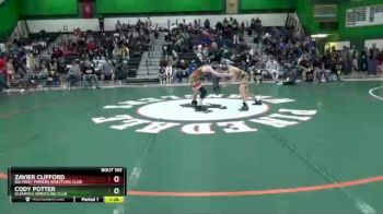 105 lbs Cons. Round 4 - Cody Potter, Glenrock Wrestling Club vs Zavier Clifford, Big Piney Pinners Wrestling Club