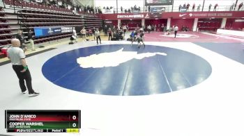 157 lbs Cons. Semi - Cooper Warshel, Pitt-Johnstown vs John D`Amico, Frostburg State
