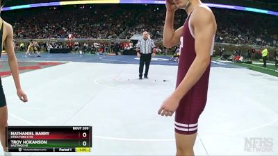 D1-106 lbs Cons. Round 1 - Nathaniel Barry, Utica Ford II HS vs Troy Hokanson, Hastings HS