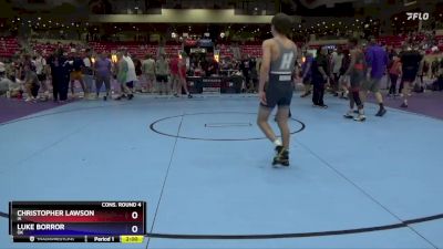 132 lbs Cons. Round 4 - Christopher Lawson, IA vs Luke Borror, OK