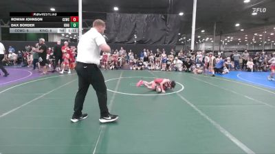 56 lbs Round 2 - Dax Border, Kings vs Rowan Johnson, Capital City WC