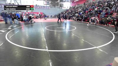 120 lbs 1st Place Match - Skyler Berry, El Paso Hanks vs Lisa Garcia, El Paso