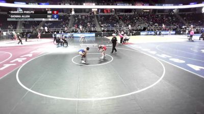 114 lbs Semifinal - Isabella Phelps, Sidney vs Gionna Allen, Fulton