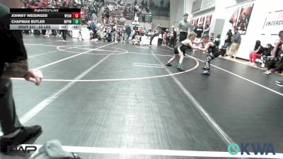 55 lbs 3rd Place - Johnny Weisinger, Wyandotte Youth Wrestling vs Chapman Butler, Mannford Pirate Youth Wrestling