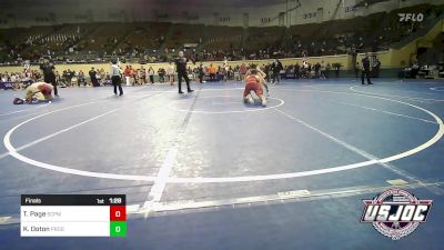 126 lbs Final - Thunder Page, South Central Punisher Wrestling Club vs ...