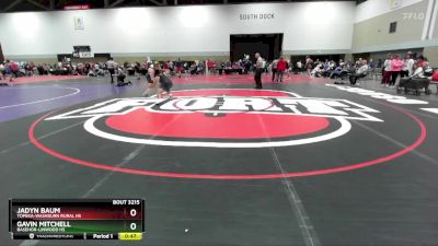 190 lbs Cons. Round 3 - Gavin Mitchell, Basehor-Linwood HS vs Jadyn Baum, Topeka-Washburn Rural HS