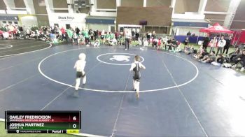 54 lbs Champ Round 1 (16 Team) - Oakley Fredrickson, Sanderson Wrestling Academy vs Joshua Martinez, Idaho 2
