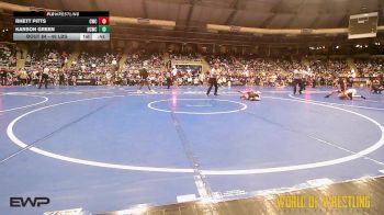 49 lbs Consi Of 16 #1 - Rhett Pitts, Cowboy Wrestling Club vs Karson Green, Higher Calling Wrestling Club