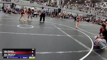 126 lbs Finals (2 Team) - Mia Frasca, FIWC Sassy Lassies vs Eva Trujillo, Grit Mat Club