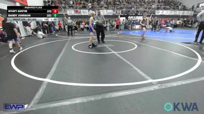 85 lbs Round Of 16 - Wyatt Austin, Sperry Wrestling Club vs Bandy Johnson, Checotah Matcats