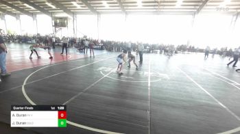 77 lbs Quarterfinal - Andrew Duran, PV Youth vs Jaxyn Duran, Colorado Bad Boys