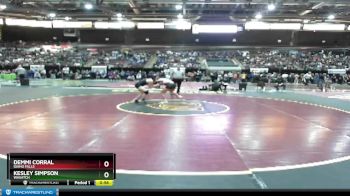 138 lbs Cons. Round 3 - Kesley Simpson, Wasatch vs Demmi Corral, Idaho Falls