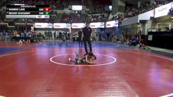 52 lbs Cons. Round 2 - Dominic Lave, Darkhorse Wrestling Club vs Mickey Eckhardt, Big Game Wrestling Club MT