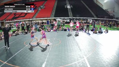 75 lbs Sadie Sweat, Montana 14U Girls vs Lily Soito, California 14U Girls