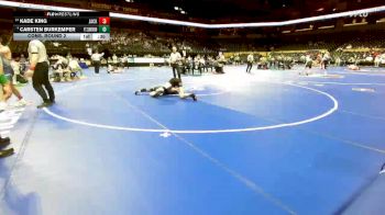 132 Class 4 lbs Cons. Round 2 - Kade King, Jackson vs Carsten Burkemper, Ft. Zumwalt North