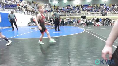 49 lbs Round Of 16 - Brylen Buckner, Weatherford Youth Wrestling vs Krue Goodin, Cowboy Wrestling Club