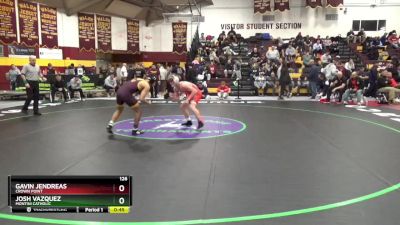 126 lbs Cons. Round 3 - Gavin Jendreas, Crown Point vs Josh Vazquez, Montini Catholic