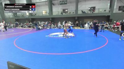 Junior Boys GR - 157 lbs Cons. Round 4 - Jeremiah Sanchez, CA vs Rocco Swanson, WA