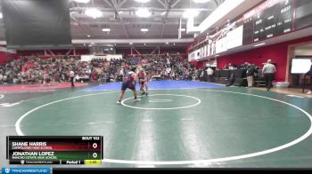 217 lbs Champ. Round 1 - Shane Harris, Campolindo High School vs Jonathan Lopez, Rancho Cotate High School