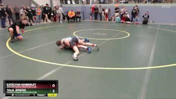 106 lbs Round 2 - Talia Jenkins, Chugach Eagles Wrestling Club vs Katelynn Kimberley, Baranof Bruins Wrestling Club