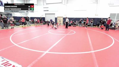 M-65 lbs 7th Place - Corbin Massie, WV vs Bohdi Tsikerdanos, MD