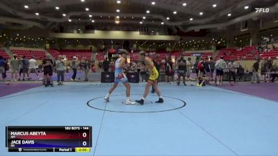 144 lbs Cons. Round 2 - Marcus Abeyta, NM vs Jace Davis, OK