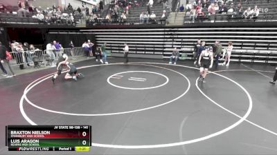 141 lbs Cons. Round 5 - Braxton Nielson, Stansbury High School vs Luis Aragon, Kearns High School