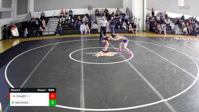 12U - 75 lbs Round 2 - Ava Vought, Derry vs Noah Dominick, Greater Latrobe