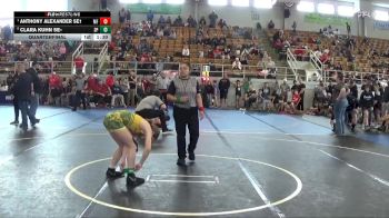 110 lbs Quarterfinal - Anthony Alexander SE1, Martins Ferry vs Clara Kuhn Se-, Madison Plains