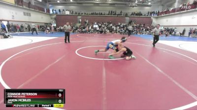 132 lbs Semifinal - Connor Peterson, Page High School vs Jaxon McBiles, Pima