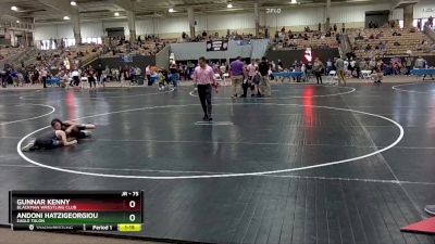 75 lbs Cons. Round 2 - Andoni Hatzigeorgiou, Eagle Talon vs Gunnar Kenny, Blackman Wrestling Club