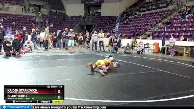 78 lbs Semifinal - Kaiden Starkovich, Black Fox Wrestling Academy vs Blake Smith, Bear Cave Wrestling Club