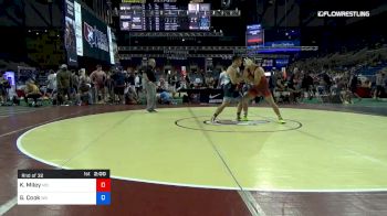 220 lbs Rnd Of 32 - Keith Miley, Missouri vs Gage Cook, Washington