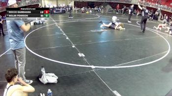 110 lbs Cons. Semi - Nolan Pehrson, IronHawk Wrestling Academy vs Rocco Gambaiana, Ashland-Greenwood Jr Wrestling