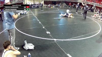 110 lbs Cons. Semi - Nolan Pehrson, IronHawk Wrestling Academy vs Rocco Gambaiana, Ashland-Greenwood Jr Wrestling