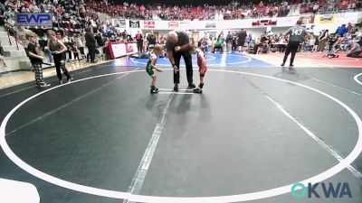 45 lbs Consi Of 8 #2 - Lucas Johnson, Checotah Matcats vs Kayde Littleton, Gore Pirates Youth Wrestling