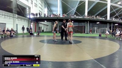 121 lbs Placement Matches (8 Team) - Nayeli Duron, Michigan vs Eden Fitzgerald, Iowa