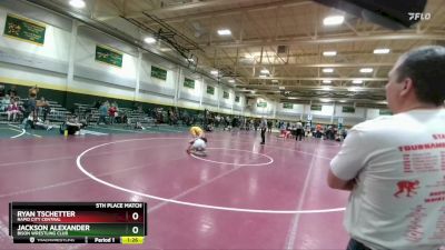 132 lbs 5th Place Match - Ryan Tschetter, Rapid City Central vs Jackson Alexander, Bison Wrestling Club