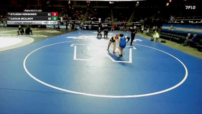 185 lbs Cons. Round 1 - Kyleigh Kershner, Bellport-11 vs Caitlin Mcllroy, Minisink Valley-9