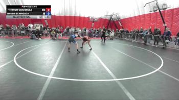 126 lbs Quarterfinal - Thiago Guardiola, Relentless Training Center vs Ryker Schingeck, Aviators Wrestling