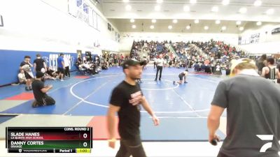 120 lbs Cons. Round 2 - Danny Cortes, Orange vs Slade Hanes, La Quinta High School