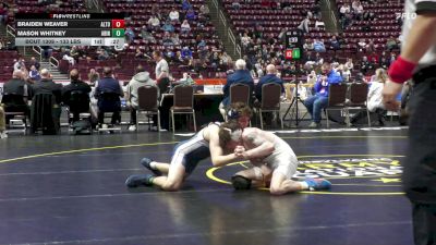 133 lbs Consi 5 - Braiden Weaver, Altoona vs Mason Whitney, Abington Heights