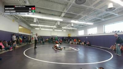 98 lbs Cons. Round 2 - Lodin Skeen, Cody Middle School vs Jace Scott, Riverton Middle School