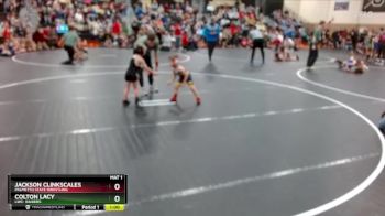 44 lbs Quarterfinal - Jackson Clinkscales, Palmetto State Wrestling vs Colton Lacy, LWC: Raiders